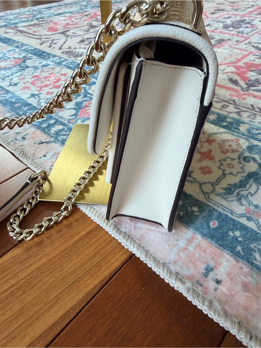 Kate Spade Remi Pineapple Flap Chain Crossbody in the color parchment multi NWOT - Picture 7 of 12